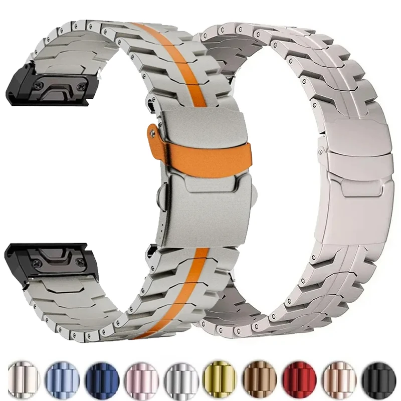 Quick Fit 22 26mm Titanium Strap for Garmin Fenix 8 51mm 7 7X 6 6X Pro Enduro 3 5 5X Plus Tactix 7 Stainless Steel Band Bracelet
Quick Fit 22 26mm Titanium Strap for Garmin Fenix 8 51mm 7 7X 6 6X Pro Enduro 3 5 5X Plus Tactix 7 Stainless Steel Band Bracelet