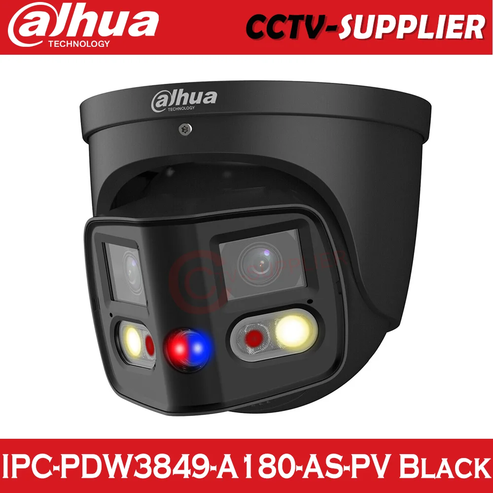 Dahua Original Black 2-Lens 8MP Turret TIOC DUO Panoramic 180° IPC-PDW3849-A180-AS-PV Wide Angle Camera 4K Two-way Audio
Dahua Original Black 2-Lens 8MP Turret TIOC DUO Panoramic 180° IPC-PDW3849-A180-AS-PV Wide Angle Camera 4K Two-way Audio