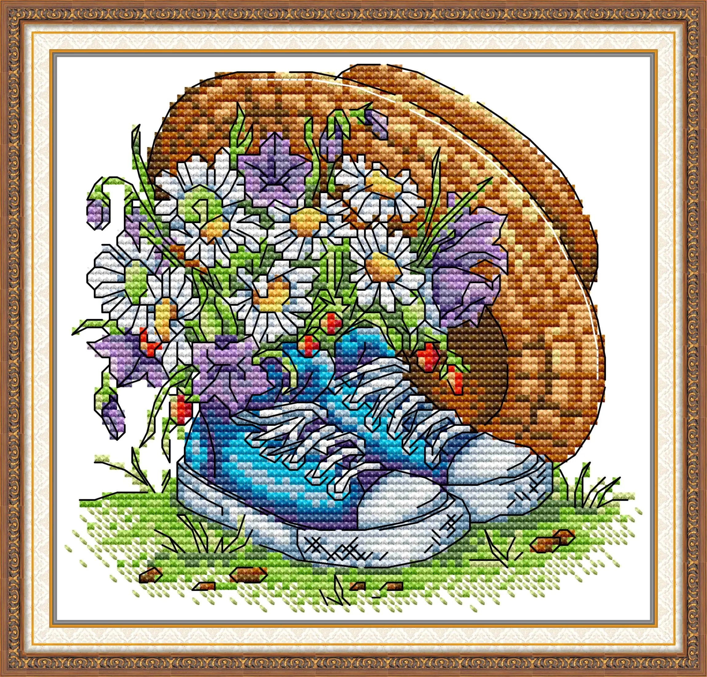 Maydear full Cross Stitch Kit, 11CT/14CT/16CT/9CT Aida Fabric,DMC Threads Sewing Pattern Embroidery Set-Daisies in Sneakers
Maydear full Cross Stitch Kit, 11CT/14CT/16CT/9CT Aida Fabric,DMC Threads Sewing Pattern Embroidery Set-Daisies in Sneakers