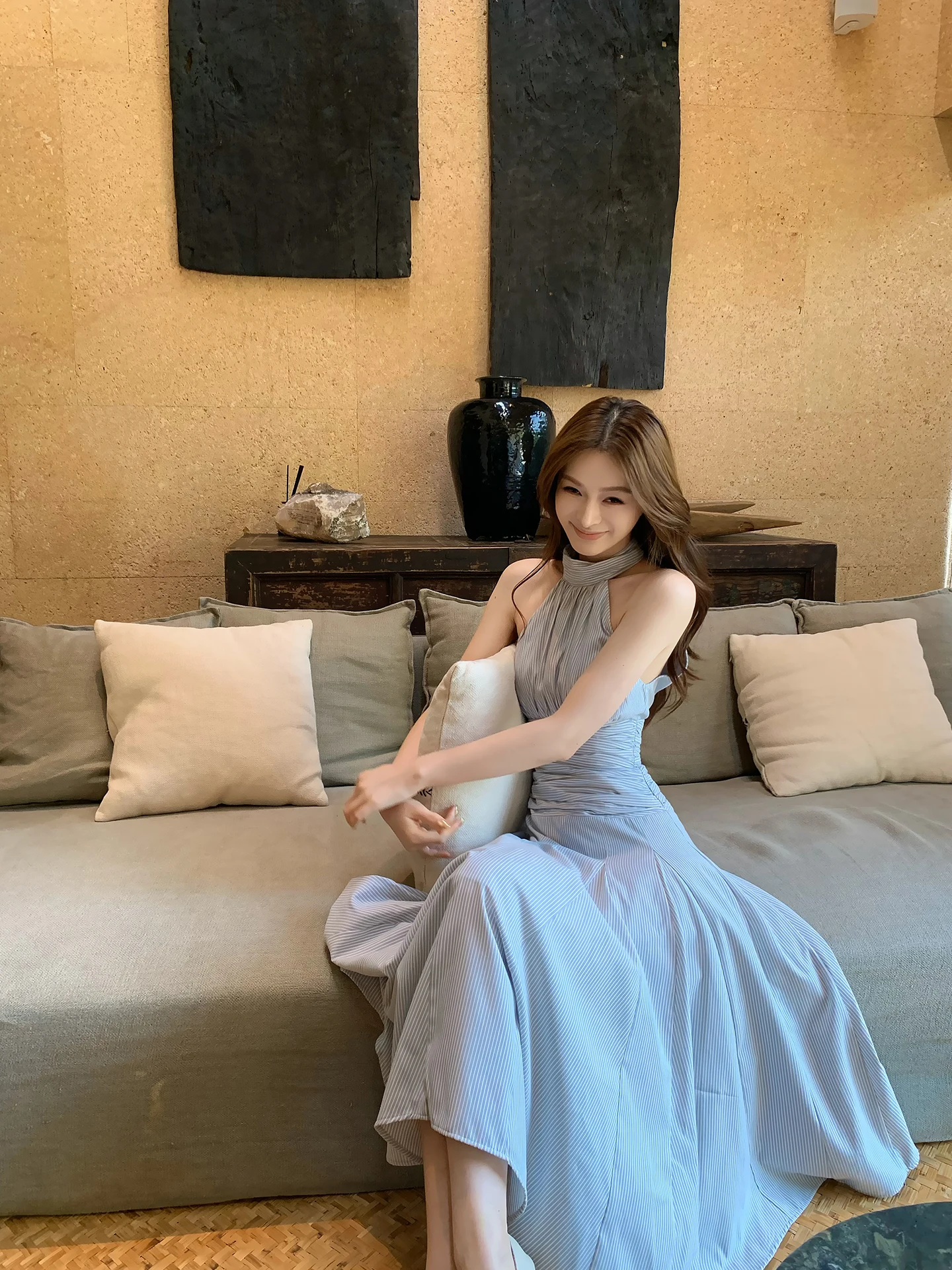 Женская облегающая юбка-трапеция Lienni Slimming Long Svel синего цвета в полоску, новая зимняя коллекция, сексуальная, с завышенной талией
Женская облегающая юбка-трапеция Lienni Slimming Long Svel синего цвета в полоску, новая зимняя коллекция, сексуальная, с завышенной талией