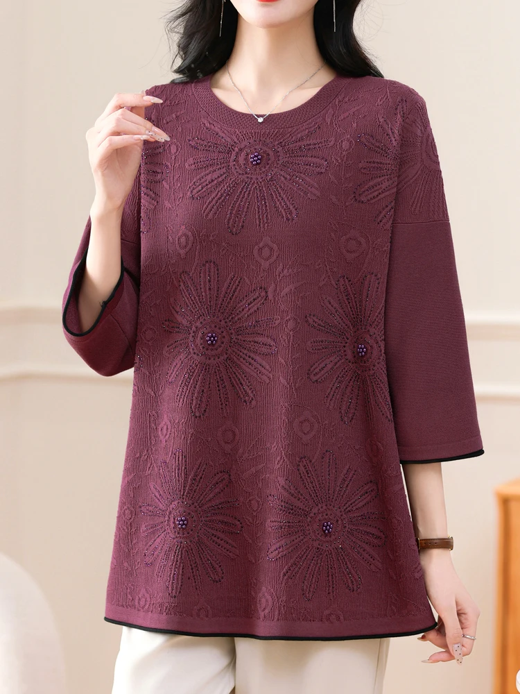 Sweater Woman Spring Autumn Pullover Femme Womens Clothing Half Sleeve Top Loose Knitwear Sweaters
Sweater Woman Spring Autumn Pullover Femme Womens Clothing Half Sleeve Top Loose Knitwear Sweaters