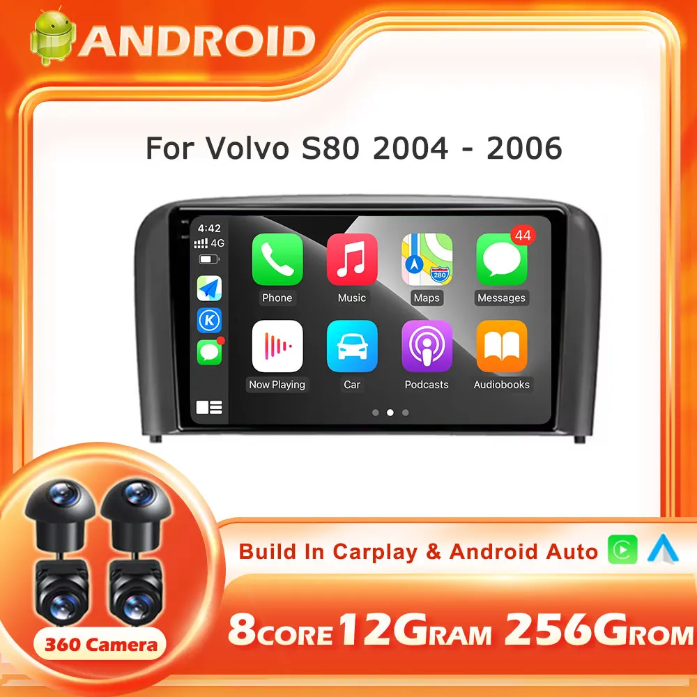 Android 14 For Volvo S80 2004 - 2006 Carplay Auto 2K Screen Car Radio Multimedia Player NO 2 din Autoradio Stereo
Android 14 For Volvo S80 2004 - 2006 Carplay Auto 2K Screen Car Radio Multimedia Player NO 2 din Autoradio Stereo