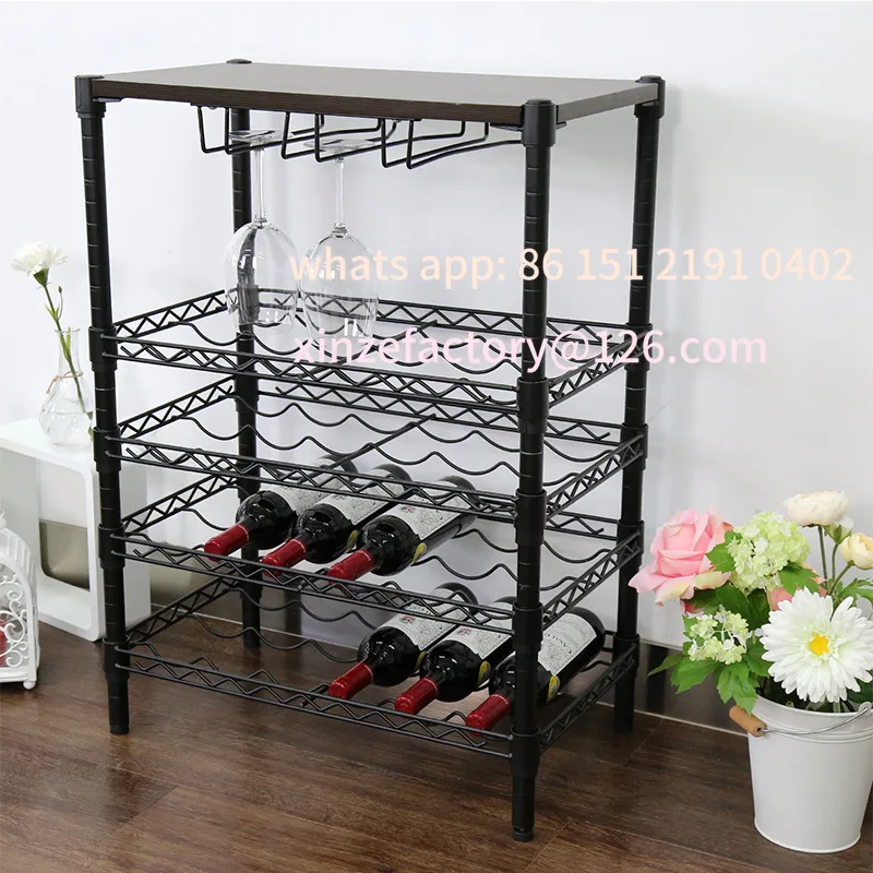 Customizable wooden board Wrought iron wine rack Multi-layer storage rack Wine rack Can hang wine glass Top layer
Customizable wooden board Wrought iron wine rack Multi-layer storage rack Wine rack Can hang wine glass Top layer