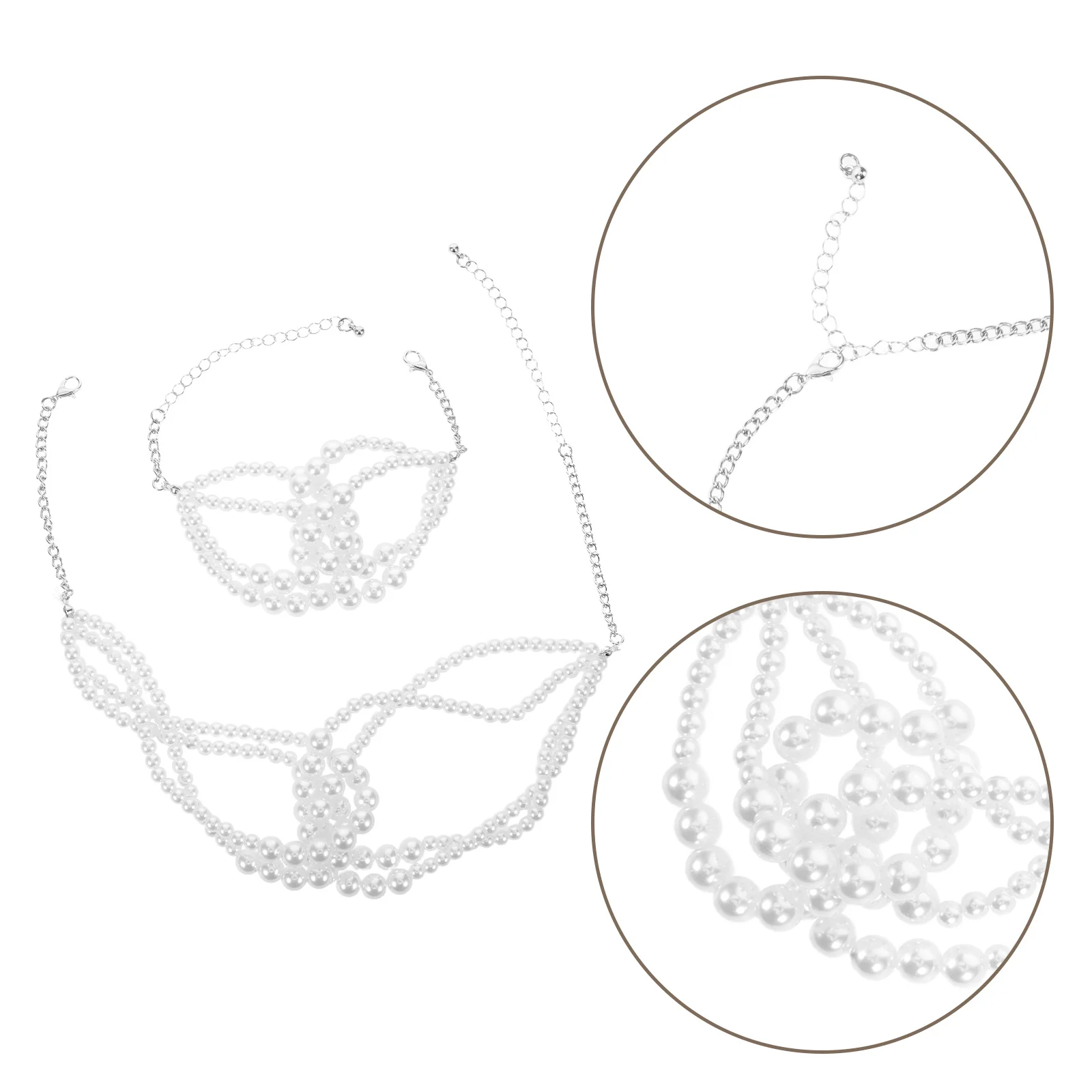 2pcs Knotted Layered Pearl Jewelry Set Luxury Faux Necklace Bracelet Bridal Wedding Party Elegant Formal Occasions Daily Wear
2pcs Knotted Layered Pearl Jewelry Set Luxury Faux Necklace Bracelet Bridal Wedding Party Elegant Formal Occasions Daily Wear