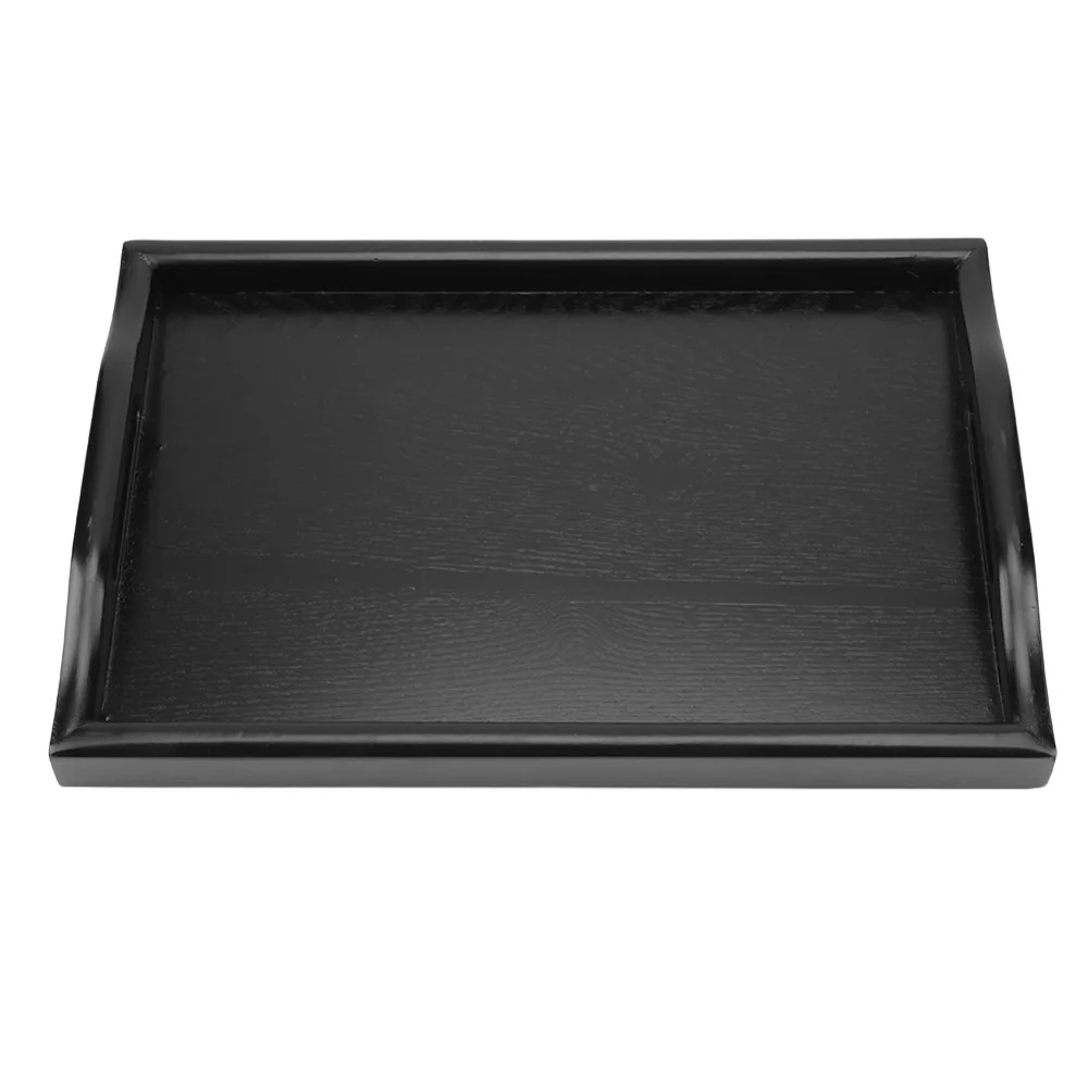 Solid Wood Wood Serving Tray Rectangle Shape Black Food Serving Tray Cutout Handles Tea Serving Tray Coffee Table
Solid Wood Wood Serving Tray Rectangle Shape Black Food Serving Tray Cutout Handles Tea Serving Tray Coffee Table