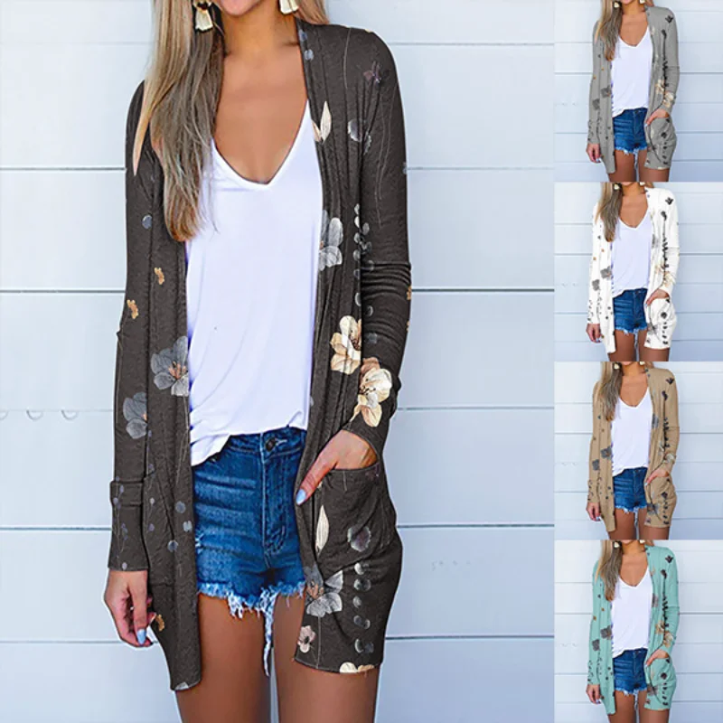 GELITAYIN Women's Casual Loose Solid Colour Printed Sunscreen Ladies's Fashion Commuter Long Sleeve Cardigan
GELITAYIN Women's Casual Loose Solid Colour Printed Sunscreen Ladies's Fashion Commuter Long Sleeve Cardigan