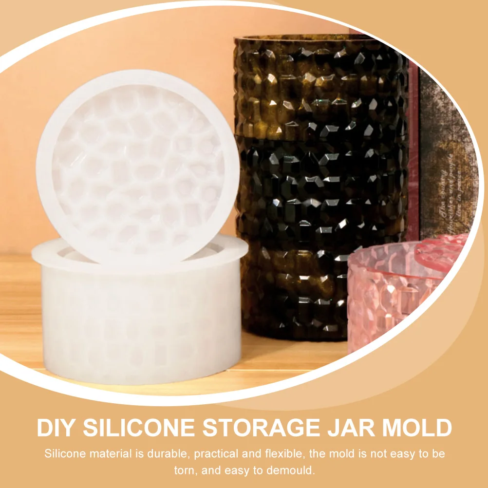 Silicone Storage Jar Mold for DIY Crafts Epoxy Casting Round Trinket Box Reusable Nonstick Jewelry Accessories
Silicone Storage Jar Mold for DIY Crafts Epoxy Casting Round Trinket Box Reusable Nonstick Jewelry Accessories