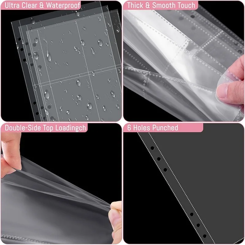 New A5 PU Leather Binder Cover with Magnetic Buckle Closure, 6 Ring Personal Notebook for Organizing Planner, Photo Card Sleeves
New A5 PU Leather Binder Cover with Magnetic Buckle Closure, 6 Ring Personal Notebook for Organizing Planner, Photo Card Sleeves