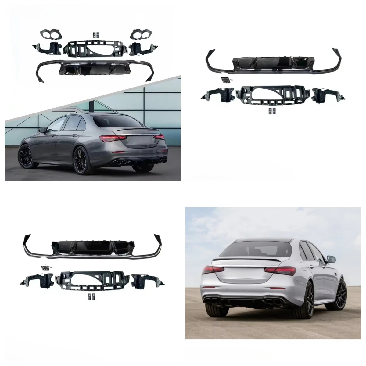 Stlf Hot Selling 2021 E63 Style Car Bumper Parts Black Rear Diffuser For W213 2017-2022
Stlf Hot Selling 2021 E63 Style Car Bumper Parts Black Rear Diffuser For W213 2017-2022