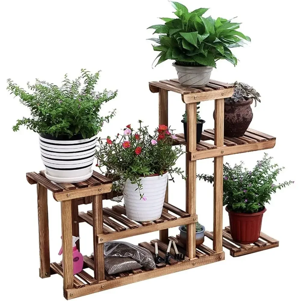 Indoor Stylish Outdoor Plant lower Pot Stand Wood Plant Stand Multiple Tier Plant Display Rack Holder Steady Veal Shelves Brown-
Indoor Stylish Outdoor Plant lower Pot Stand Wood Plant Stand Multiple Tier Plant Display Rack Holder Steady Veal Shelves Brown-