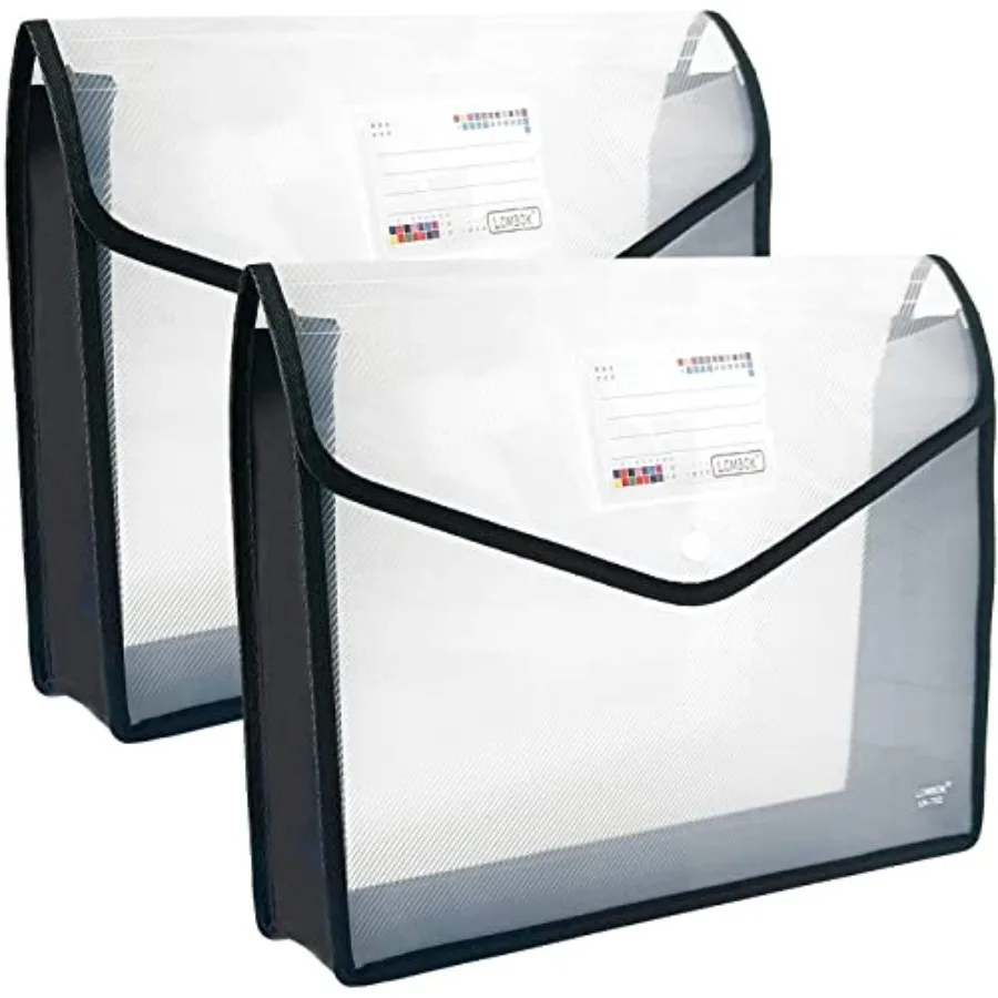 Plastic File Folders Legal Size Expandable Document Folder with Snap Button Closure, A4 Expanding File Wallet Envelopes Pouch w
Plastic File Folders Legal Size Expandable Document Folder with Snap Button Closure, A4 Expanding File Wallet Envelopes Pouch w