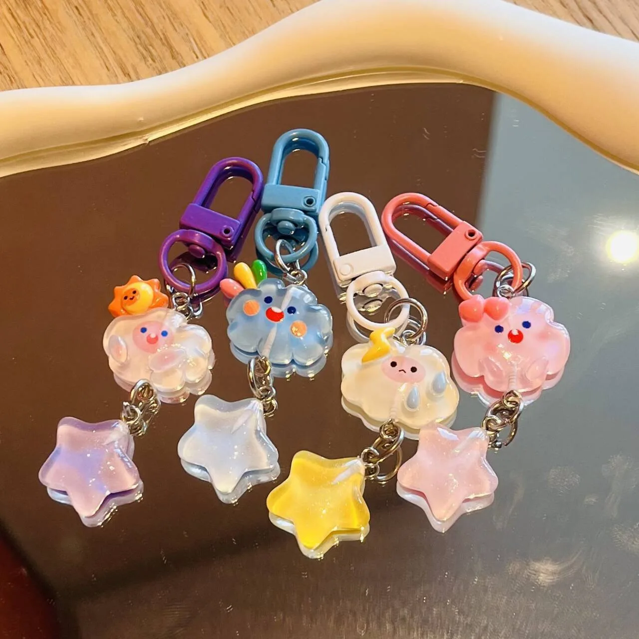 30lot/pcs new cloud star creative cute schoolbag pendant student niche resin accessory chain mobile phone chain
30lot/pcs new cloud star creative cute schoolbag pendant student niche resin accessory chain mobile phone chain