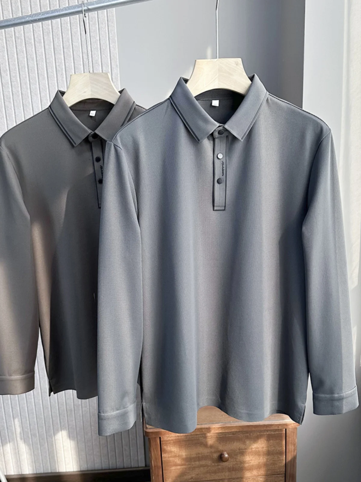 Sl High Elastic Breathable Men's Autumn Casual Long Sve irt Faionable Stand Fit Youth Urban Sle
Sl High Elastic Breathable Men's Autumn Casual Long Sve irt Faionable Stand Fit Youth Urban Sle