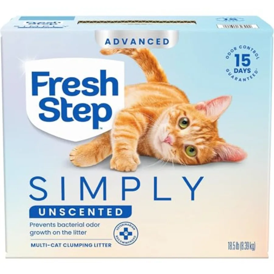 Advanced Simply Unscented Multi Cat Clumping Cat Litter, Low Dust, Odor Control with Activated Charcoal Tech, Compatible in Aut
Advanced Simply Unscented Multi Cat Clumping Cat Litter, Low Dust, Odor Control with Activated Charcoal Tech, Compatible in Aut