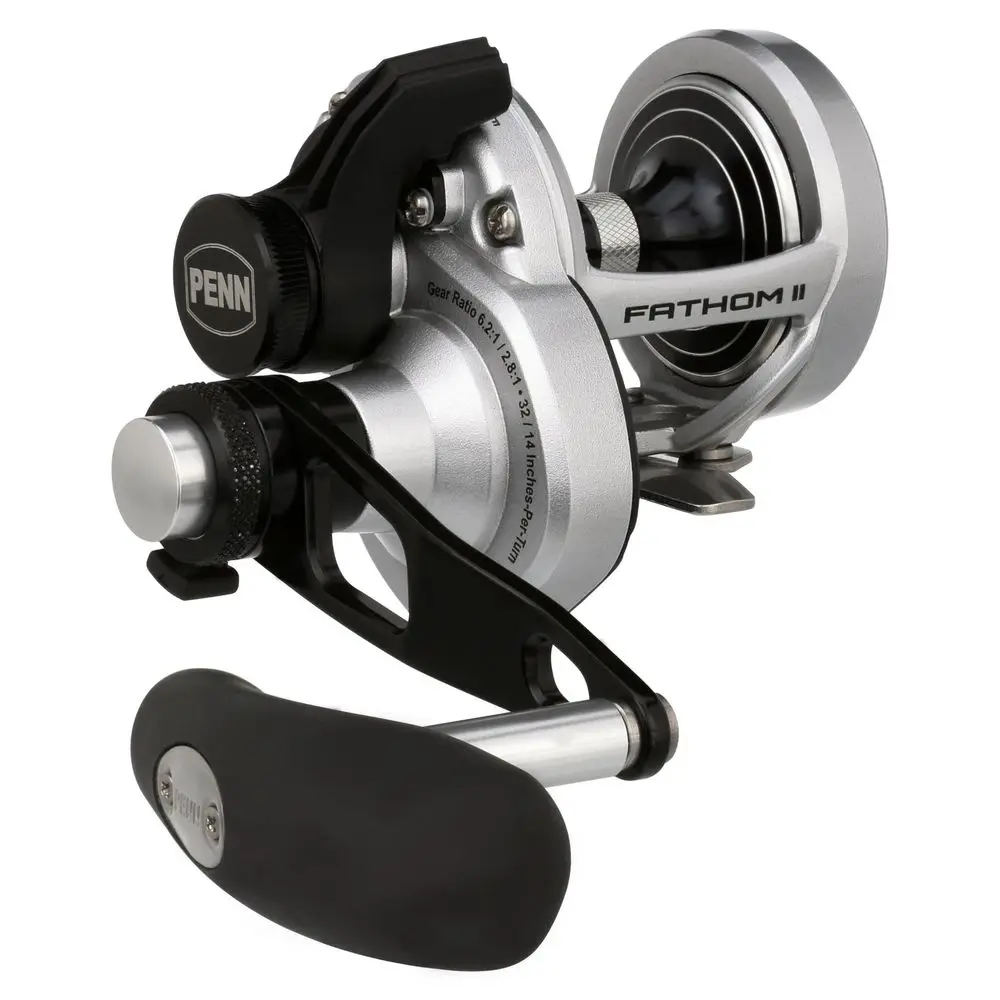 Fathom II Lever Drag 2 Speed 15LD2 Conv Reel Box, Black Silver
Fathom II Lever Drag 2 Speed 15LD2 Conv Reel Box, Black Silver