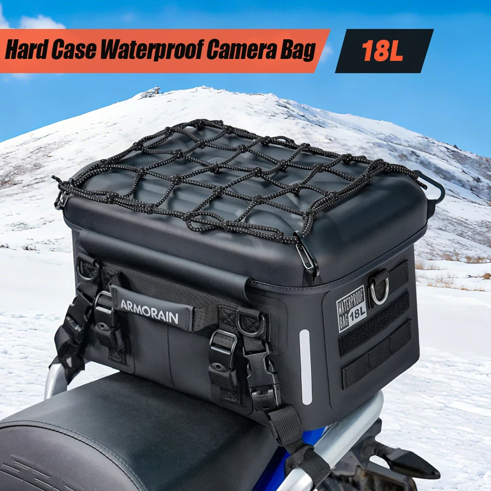 ARMORAIN Waterproof Hard Shell Motorcycle Tail Bag Camera Equipment Bag Rear Seat Luggage Bag Saddle Bag For Motorbike Travel
ARMORAIN Waterproof Hard Shell Motorcycle Tail Bag Camera Equipment Bag Rear Seat Luggage Bag Saddle Bag For Motorbike Travel