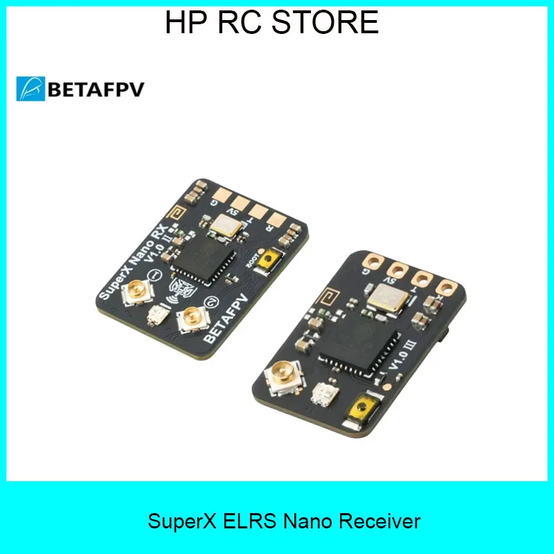BETAFPV SuperX ELRS Nano Receiver ELRS 2.4G+915M/868M Dual LR1121 Mono Receiver 2.4G/915Mhz for RC FPV Racing Freestyle Drone
BETAFPV SuperX ELRS Nano Receiver ELRS 2.4G+915M/868M Dual LR1121 Mono Receiver 2.4G/915Mhz for RC FPV Racing Freestyle Drone