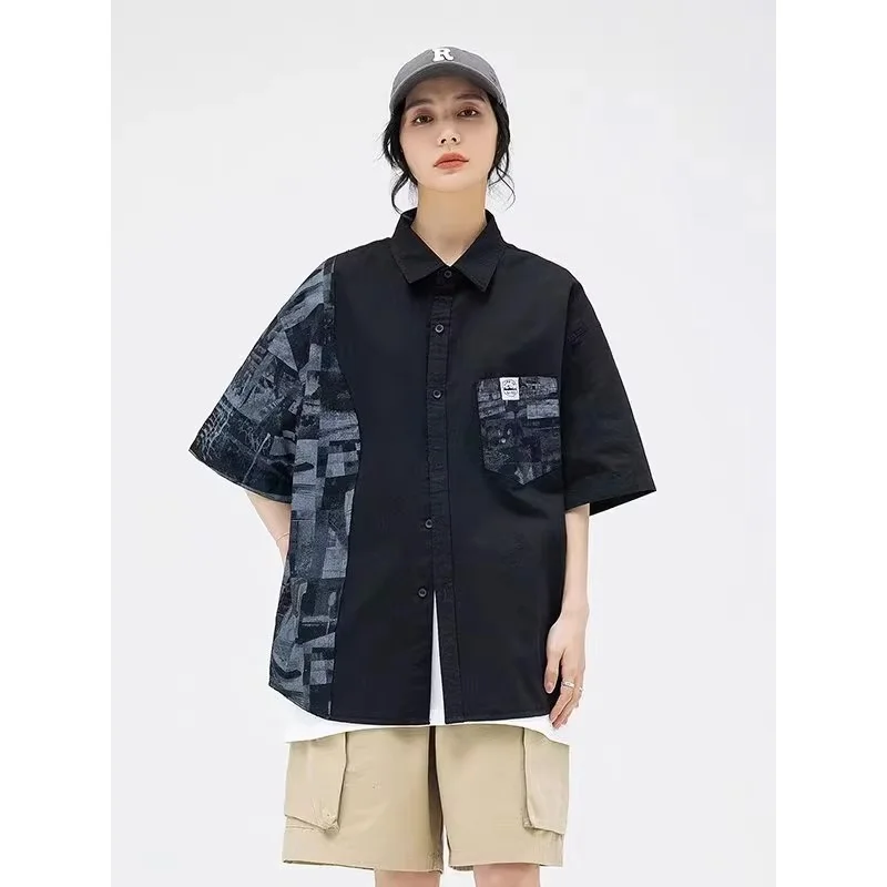 Large Size Men's irt Draped Loose Summer High Street Vintage Square Collar Men's Fat Guy Haome Trendy Youthful irt
Large Size Men's irt Draped Loose Summer High Street Vintage Square Collar Men's Fat Guy Haome Trendy Youthful irt