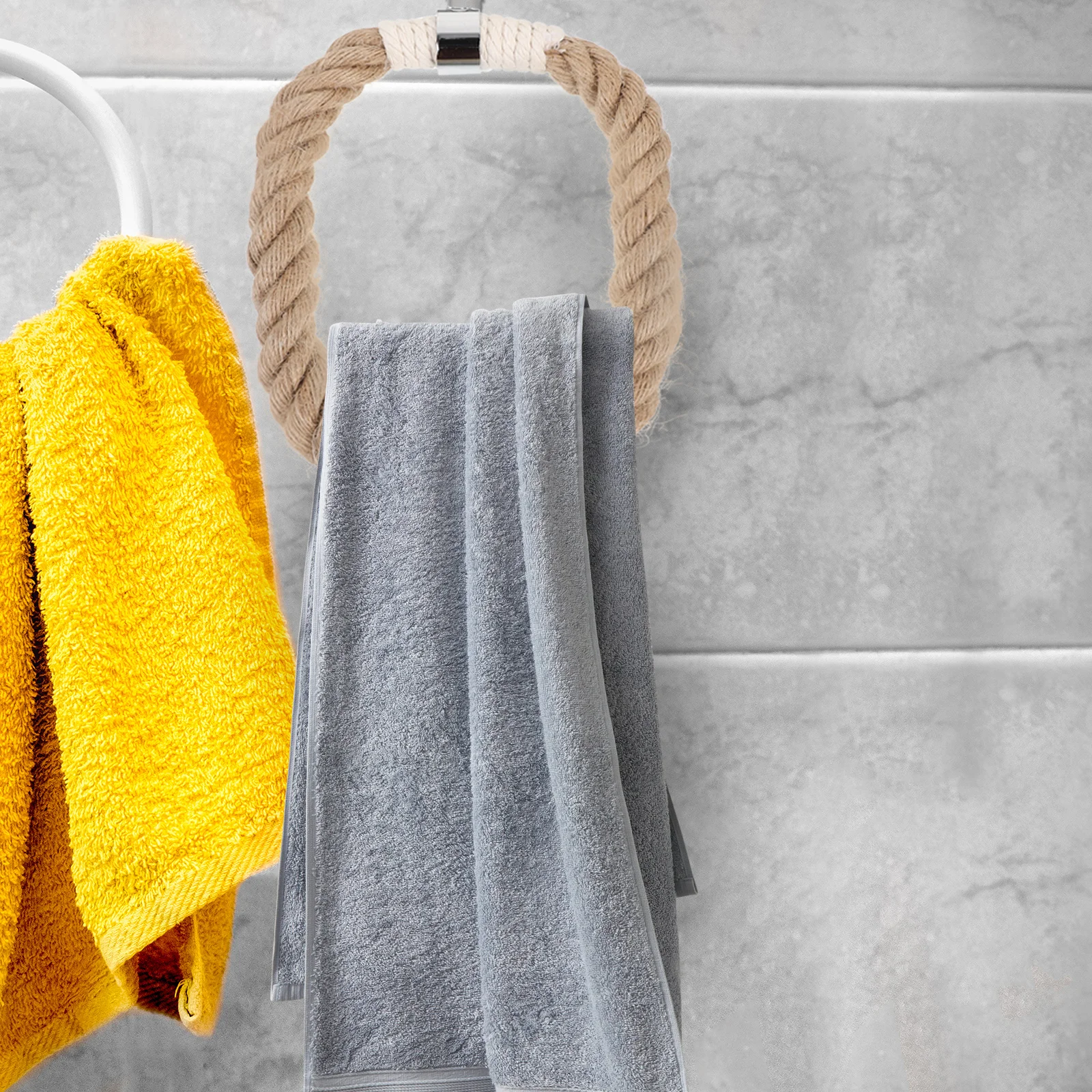 Adhesive Bathroom Towel Rack Hemp Rope Iron Material Wall Mount Space Saving Hand Towel Holder For Bathroom Kitchen
Adhesive Bathroom Towel Rack Hemp Rope Iron Material Wall Mount Space Saving Hand Towel Holder For Bathroom Kitchen