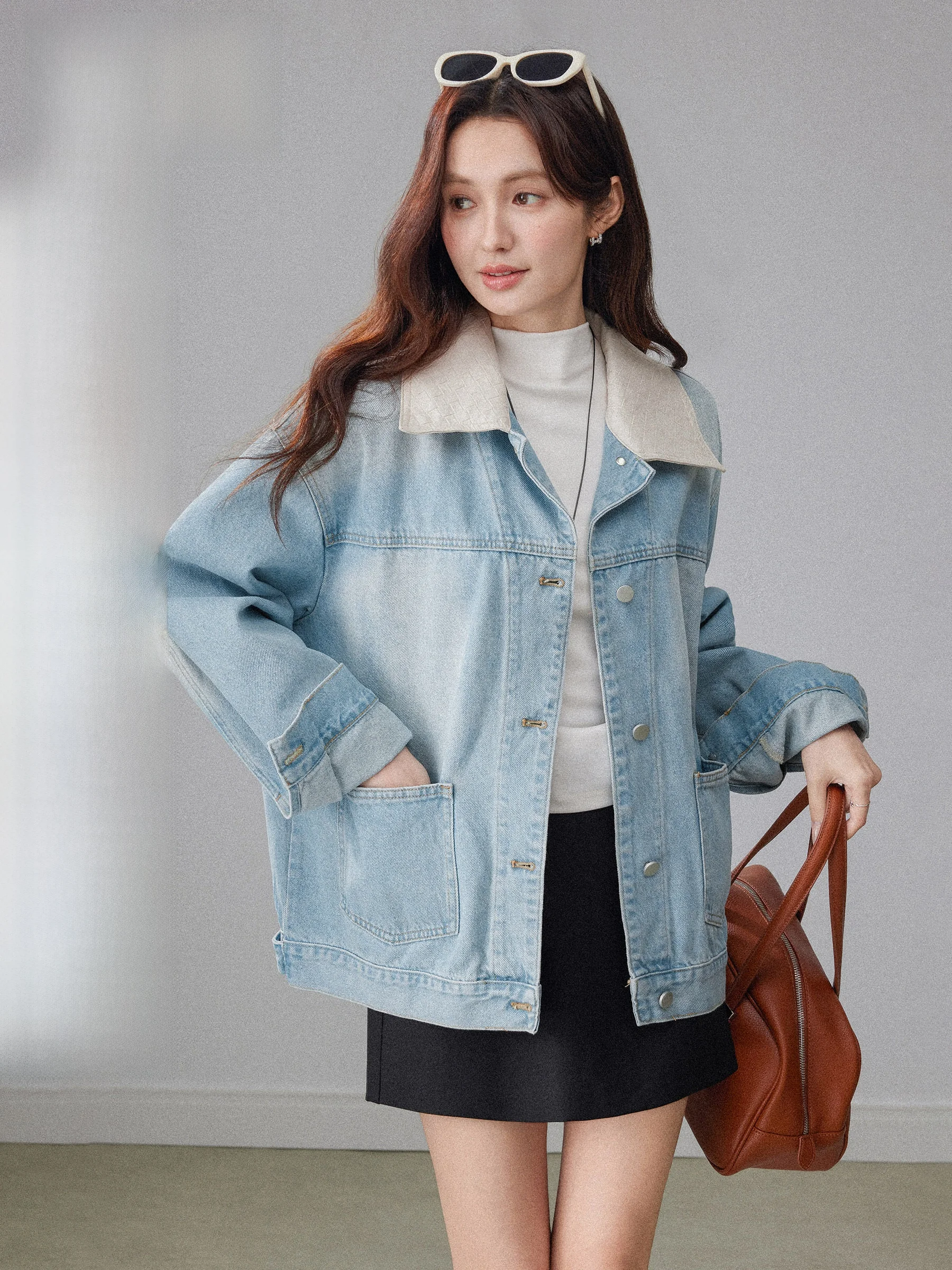 Loose Casual Denim Jaet for Women Spring Autumn Small Size Design Vintage Turn-down Collar Top American Sle Regular Sve
Loose Casual Denim Jaet for Women Spring Autumn Small Size Design Vintage Turn-down Collar Top American Sle Regular Sve