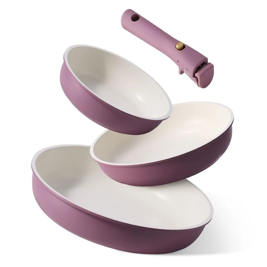 Non Stick Frying Pans, 81012 Frying Pan Egg Pan Omelet Pans with Detachable Handle, Stone Non Toxic Cookware, PFOA Free, Inducti
Non Stick Frying Pans, 81012 Frying Pan Egg Pan Omelet Pans with Detachable Handle, Stone Non Toxic Cookware, PFOA Free, Inducti