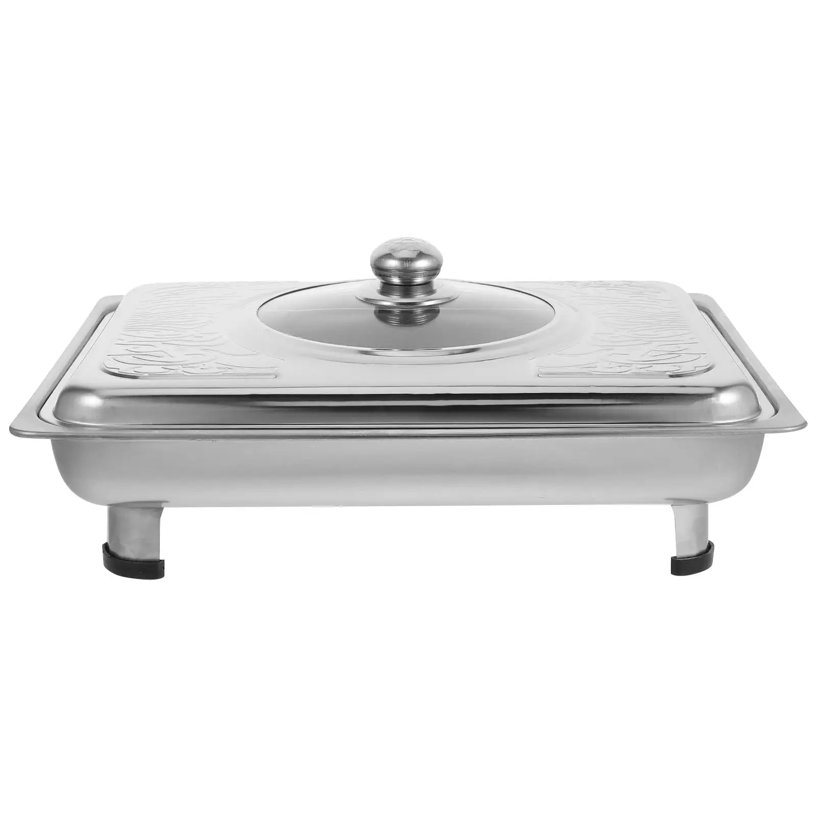 Stainless Steel Buffet Rectangular Covered Food Tray for Parties Chilled Serving Tray Moderate Capacity Versatile
Stainless Steel Buffet Rectangular Covered Food Tray for Parties Chilled Serving Tray Moderate Capacity Versatile