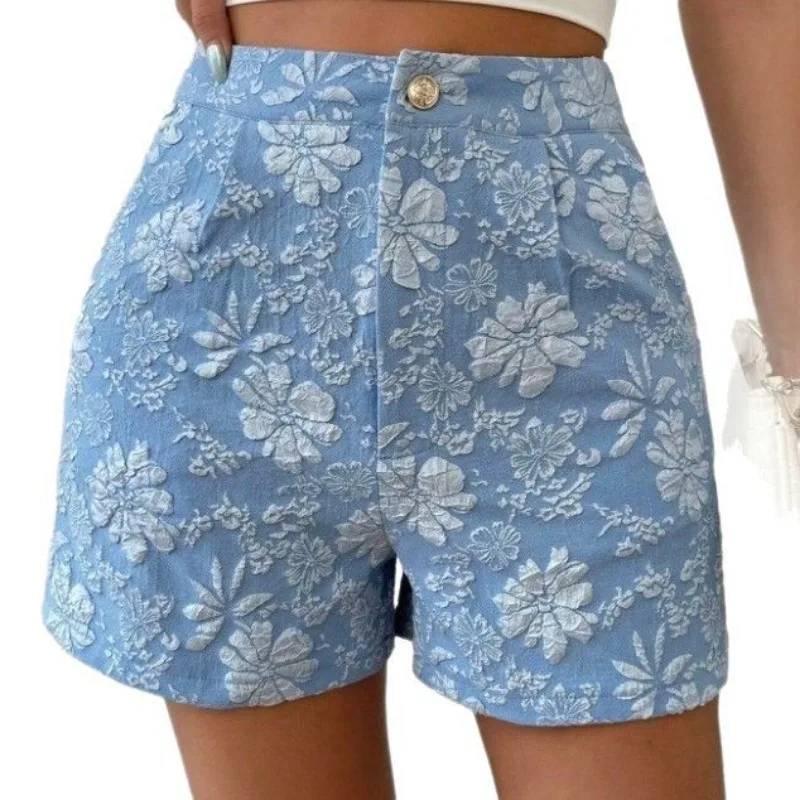 Women's Retro Jacquard High Waist Straight Shorts Summer Breathable Street Casual Hot Pants Versatile Bottoms for Daily Vacation
Women's Retro Jacquard High Waist Straight Shorts Summer Breathable Street Casual Hot Pants Versatile Bottoms for Daily Vacation
