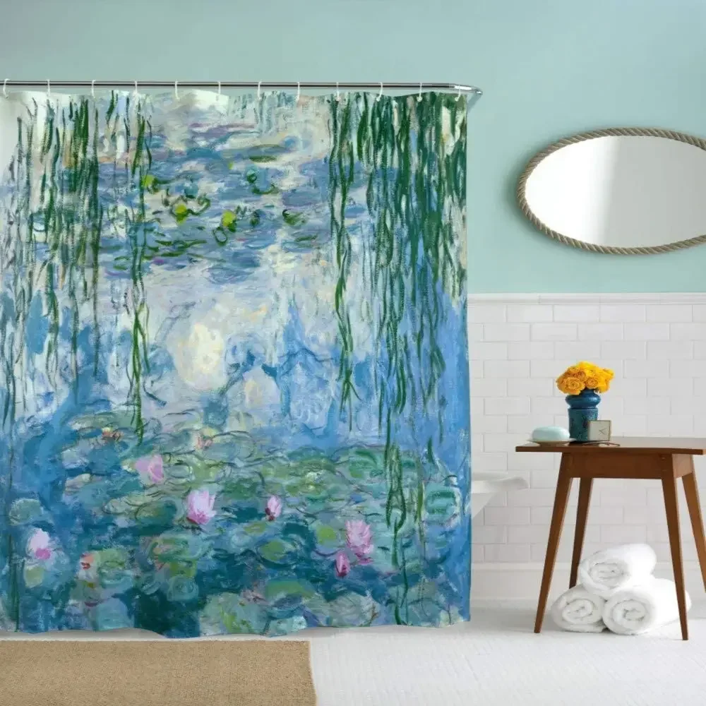 Watercolor Water Lilies Fowers Floral Decorative Long Cloth Fabric Shower Curtain
Watercolor Water Lilies Fowers Floral Decorative Long Cloth Fabric Shower Curtain