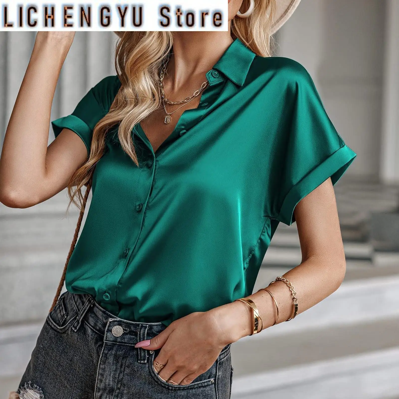 Elegant Womens Blouses Short Sleeve T Shirts V Neck Oversized Loose Solid Blouses Youth Blouses Woman Blusas Para Mujer
Elegant Womens Blouses Short Sleeve T Shirts V Neck Oversized Loose Solid Blouses Youth Blouses Woman Blusas Para Mujer