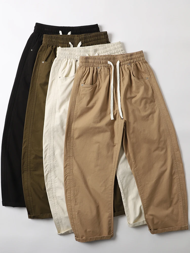 Мужские повседневные свободные брюки из хлопкового трикотажа с широкими штанинами, однотонные, длинные, для весны и осени, модные, молодежные, стильные
Мужские повседневные свободные брюки из хлопкового трикотажа с широкими штанинами, однотонные, длинные, для весны и осени, модные, молодежные, стильные