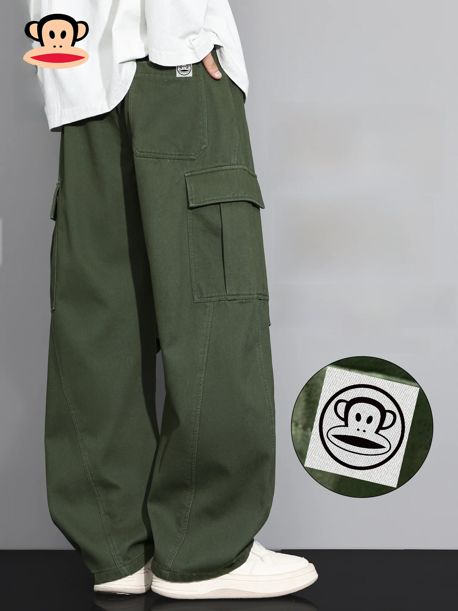 Мужские повседневные брюки Paul Frank из чистого хлопка, прямого кроя, свободные, комфортные, для работы, весенняя новинка
Мужские повседневные брюки Paul Frank из чистого хлопка, прямого кроя, свободные, комфортные, для работы, весенняя новинка