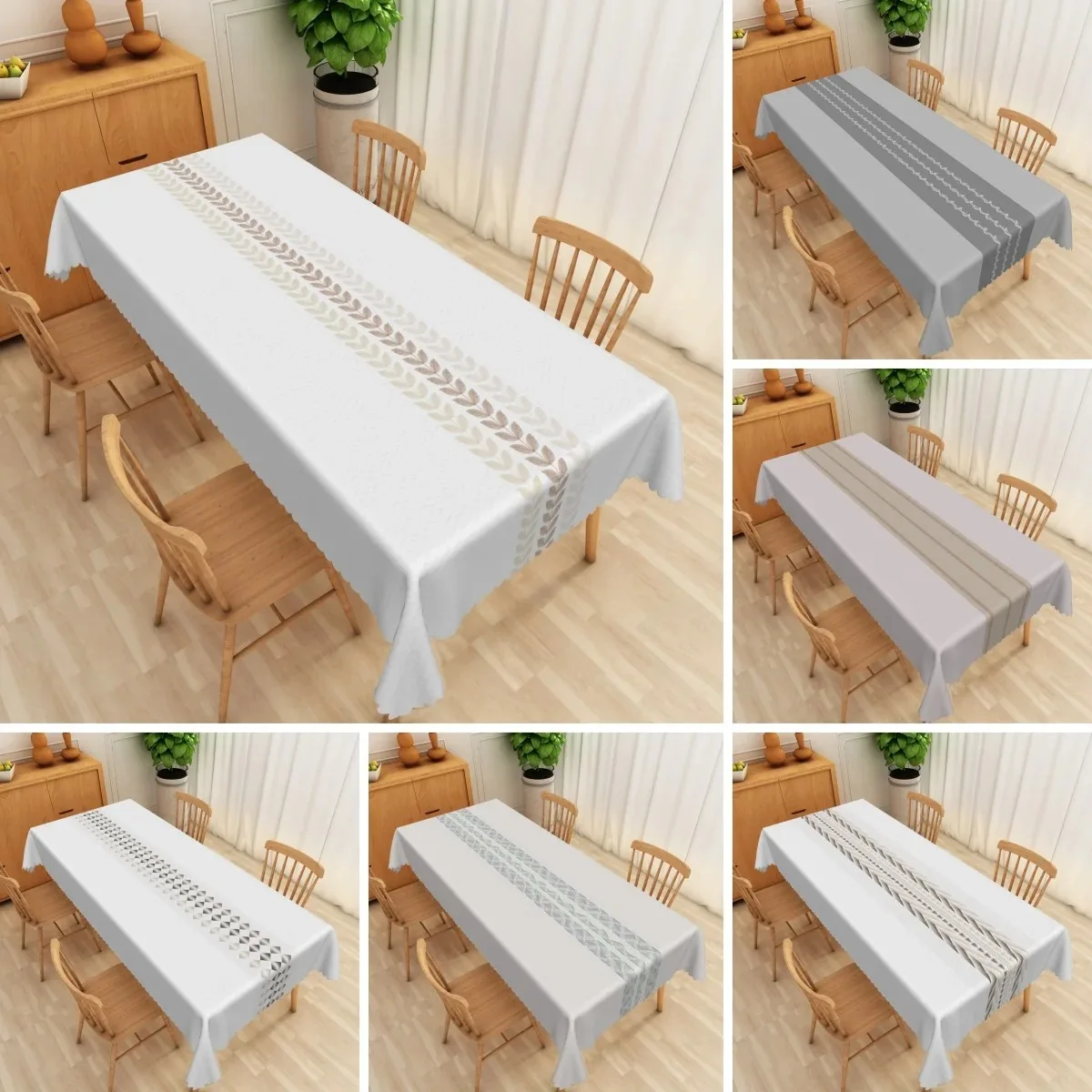 Elegant Neutral Boho Table Cover Waterproof Polyester 2D Flat Printed Striped Tablecloth For Dining Room Banquet Desk Decor
Elegant Neutral Boho Table Cover Waterproof Polyester 2D Flat Printed Striped Tablecloth For Dining Room Banquet Desk Decor