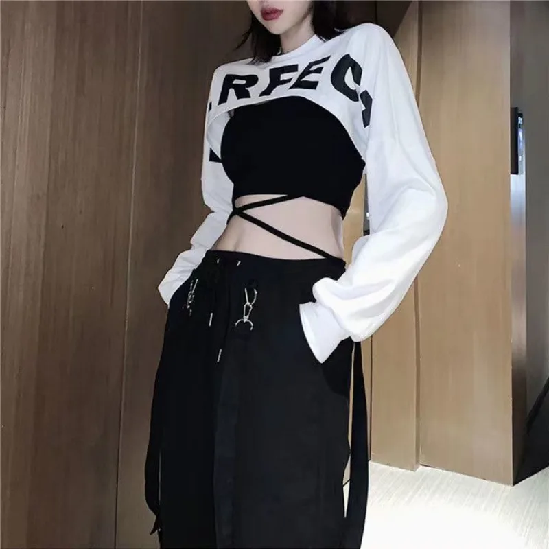 Y2k Clothes 2000s Two-piece Sets Tshirts Harajuku Layering Crop Tops Spaghetti-strap Tops Tank Tops Women Jazz Dance Streetwear
Y2k Clothes 2000s Two-piece Sets Tshirts Harajuku Layering Crop Tops Spaghetti-strap Tops Tank Tops Women Jazz Dance Streetwear