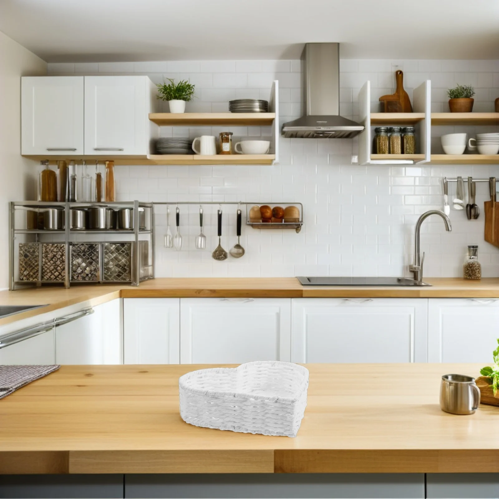 Woven Storage Basket Heart Shape Paper Rope Fruit Bread Snack Tray Kitchen Vanity Organizer Decorative Desktop Container
Woven Storage Basket Heart Shape Paper Rope Fruit Bread Snack Tray Kitchen Vanity Organizer Decorative Desktop Container