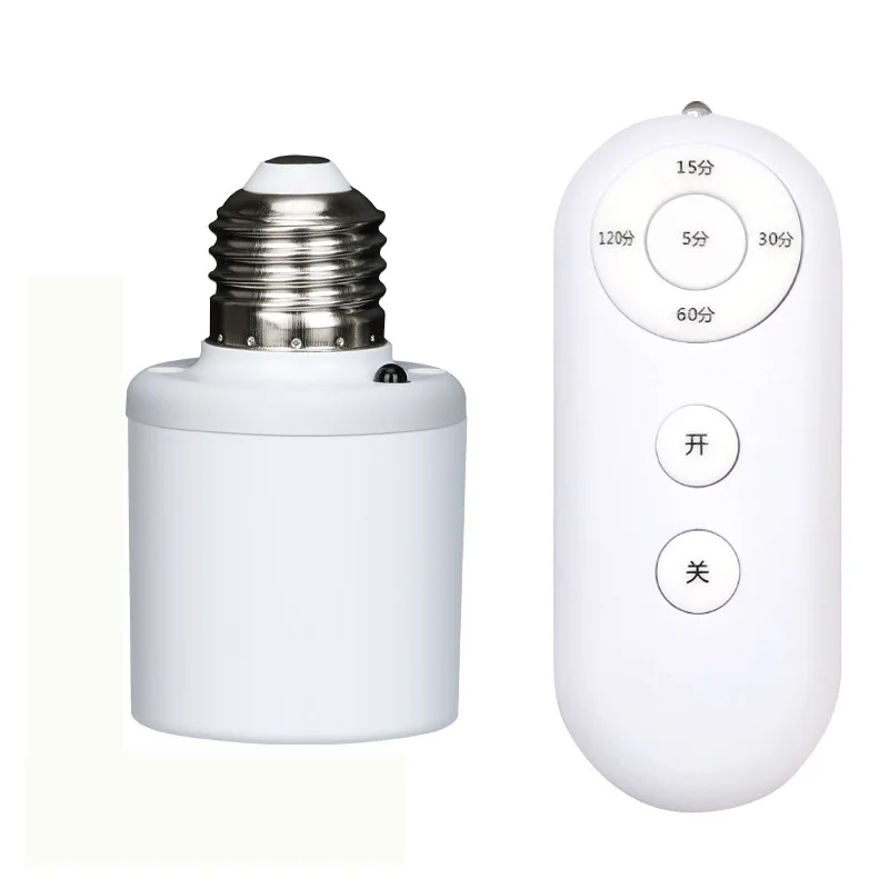 2pcs Wireless Lamp Holder E27 remote control smart E27 holder with Timing function
2pcs Wireless Lamp Holder E27 remote control smart E27 holder with Timing function