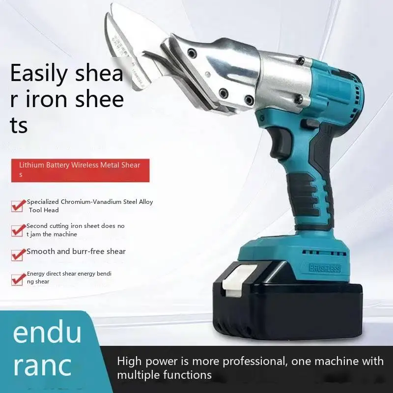 Electric Cordless Iron Scissors Machine Professional Metal Cutting Tools Rechargeable Sheet Shear Cutter 18V Battery
Electric Cordless Iron Scissors Machine Professional Metal Cutting Tools Rechargeable Sheet Shear Cutter 18V Battery