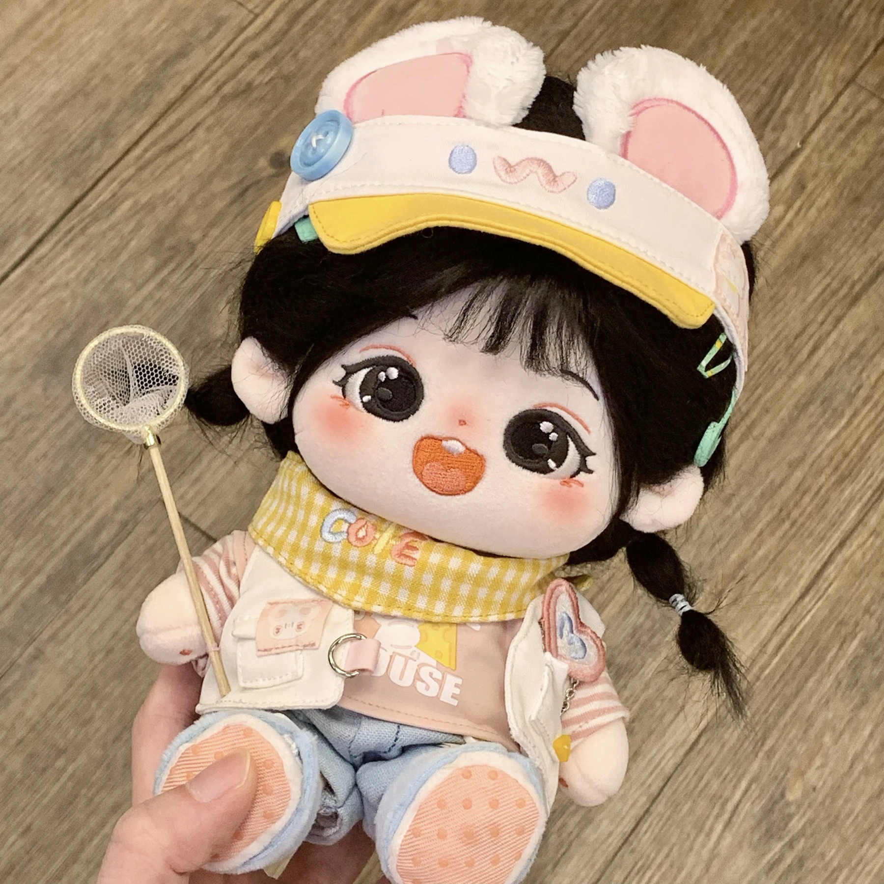 20cm Plush Doll Clothes Sweet Cute Hat Printed Vest Plaid Neckerchief Blue Pants Shoes Casual Set For Doll Accessories Toy
20cm Plush Doll Clothes Sweet Cute Hat Printed Vest Plaid Neckerchief Blue Pants Shoes Casual Set For Doll Accessories Toy