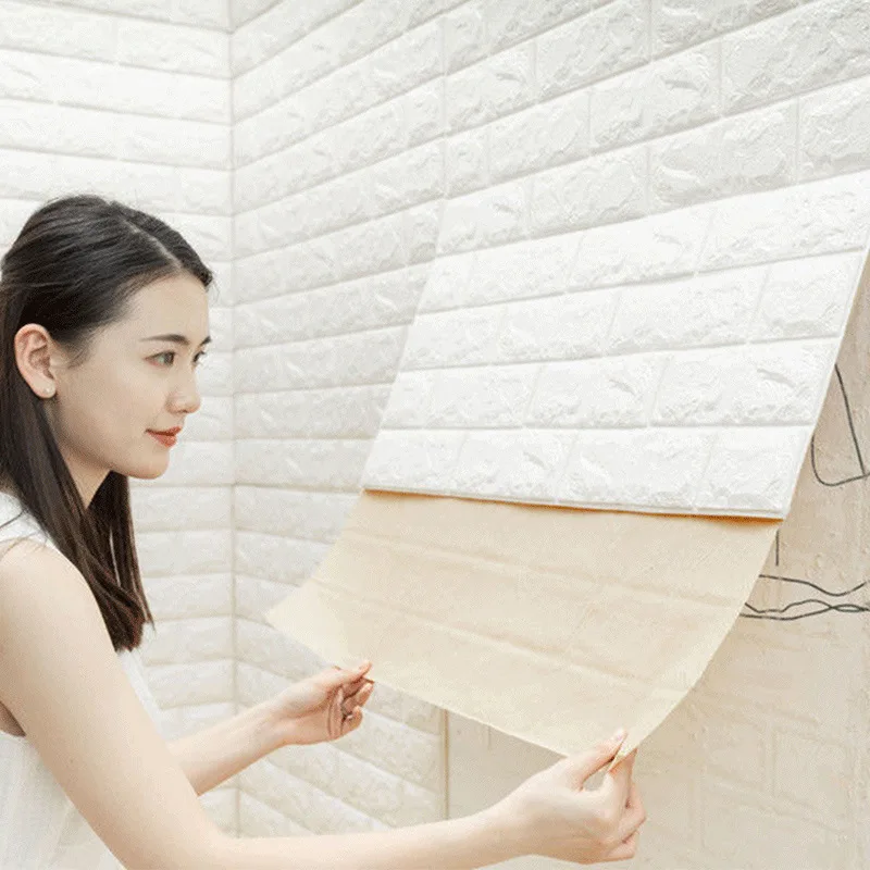 DIY Self-adhesive Wallpaper Brick Pattern Modern Home Decoration 1pcs 70cmX1m Room Decor PVC Waterproof Wall Stickers 3D Classic
DIY Self-adhesive Wallpaper Brick Pattern Modern Home Decoration 1pcs 70cmX1m Room Decor PVC Waterproof Wall Stickers 3D Classic