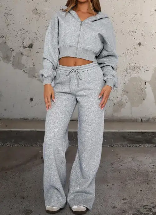 Women's Clothing 2025 Autumn/winter Vacation Style Zipper Hoodie Long Pants Set Fashionable Loose Casual Retro Long Pants Set
Women's Clothing 2025 Autumn/winter Vacation Style Zipper Hoodie Long Pants Set Fashionable Loose Casual Retro Long Pants Set