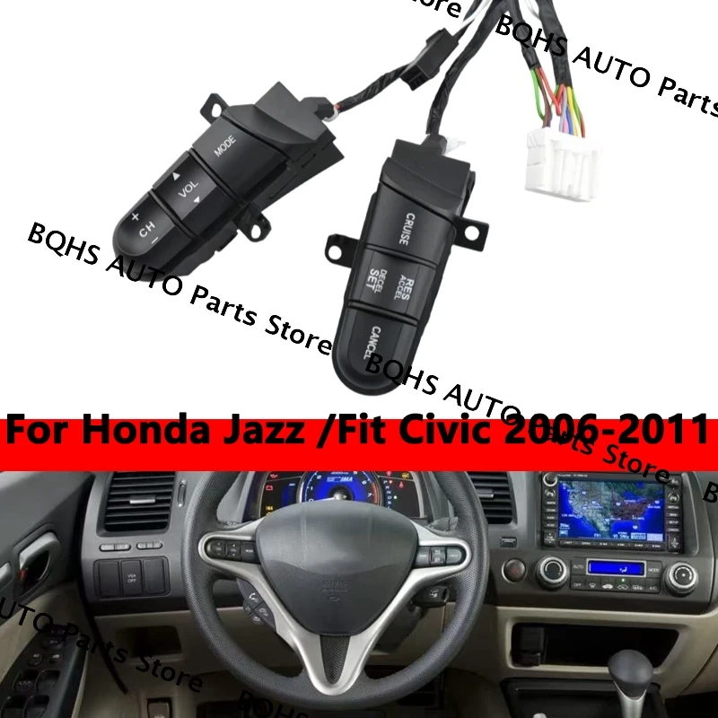 Backlight Steering Wheel Audio Control Switch Button 36770-SNA-A12 For Honda Jazz /Fit Civic 2006 2007 2008 2009 2010 2011
Backlight Steering Wheel Audio Control Switch Button 36770-SNA-A12 For Honda Jazz /Fit Civic 2006 2007 2008 2009 2010 2011