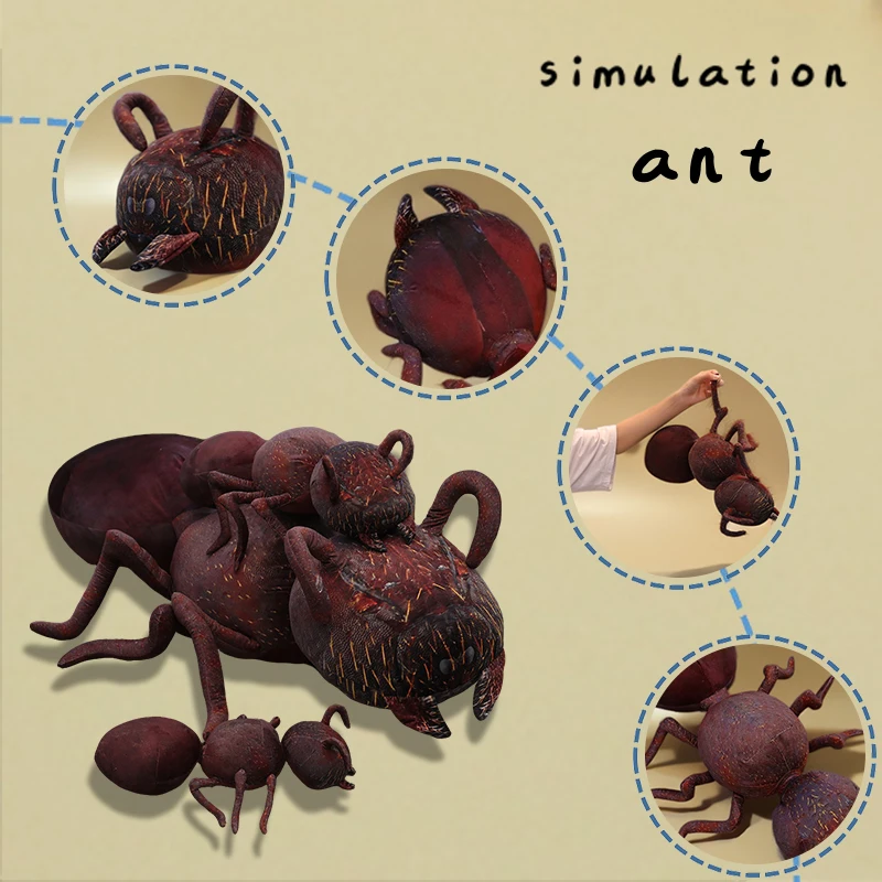 45-100 см имитация большого размера, коричневые муравьи, плюшевые игрушки, креативные насекомые, мягкие куклы, подарки на Рождество, дети, мальчики и девочки
45-100 см имитация большого размера, коричневые муравьи, плюшевые игрушки, креативные насекомые, мягкие куклы, подарки на Рождество, дети, мальчики и девочки