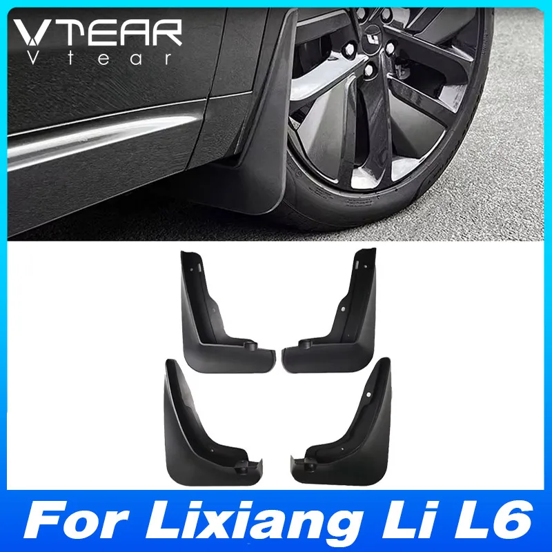 Vtear Car Fender Guards Cover Exterior Mudguard Flaps Protection Front Rear Tire Modification Accessories For Lixiang Li L6 2024