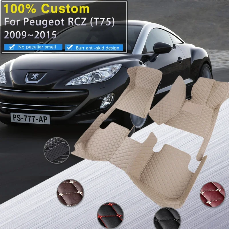 Полные автомобильные коврики для Peugeot RCZ T75 2009 ~ 2015 Роскошные кожаные коврики Ковры Прочный комплект автомобильных аксессуаров Интерьер P
Полные автомобильные коврики для Peugeot RCZ T75 2009 ~ 2015 Роскошные кожаные коврики Ковры Прочный комплект автомобильных аксессуаров Интерьер P