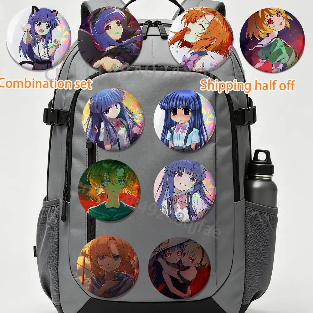 Rika Furude Higurashi When They Cry 2 piece set Badges On Backpack Jacket Cartoon Round Brooches Acrylic Button Pins Collection
Rika Furude Higurashi When They Cry 2 piece set Badges On Backpack Jacket Cartoon Round Brooches Acrylic Button Pins Collection