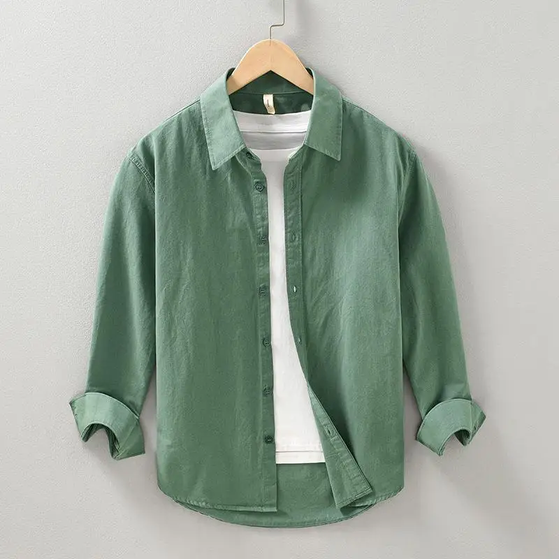 Мужская рубашка с длинным рукавом, квадратным воротником, из хлопка, дышащая, влагоотводящая, износостойкая, сезонная, повседневная, деловая.
Мужская рубашка с длинным рукавом, квадратным воротником, из хлопка, дышащая, влагоотводящая, износостойкая, сезонная, повседневная, деловая.