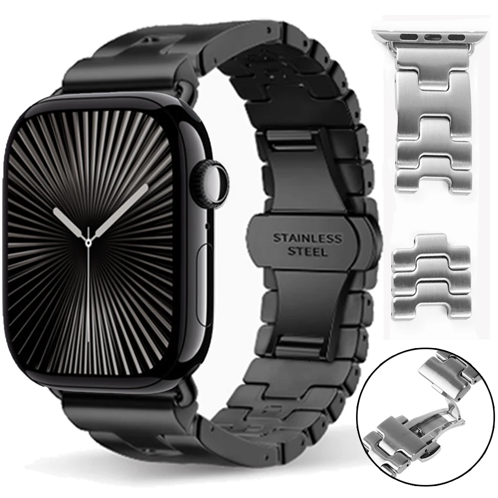 Ремешок из нержавеющей стали H для Apple Watch Series 10 9 8 7 Титановый цветной ремешок 46 мм 42 мм 41 мм 45 мм 44 мм Браслет iWatch Ultra 49 мм
Ремешок из нержавеющей стали H для Apple Watch Series 10 9 8 7 Титановый цветной ремешок 46 мм 42 мм 41 мм 45 мм 44 мм Браслет iWatch Ultra 49 мм