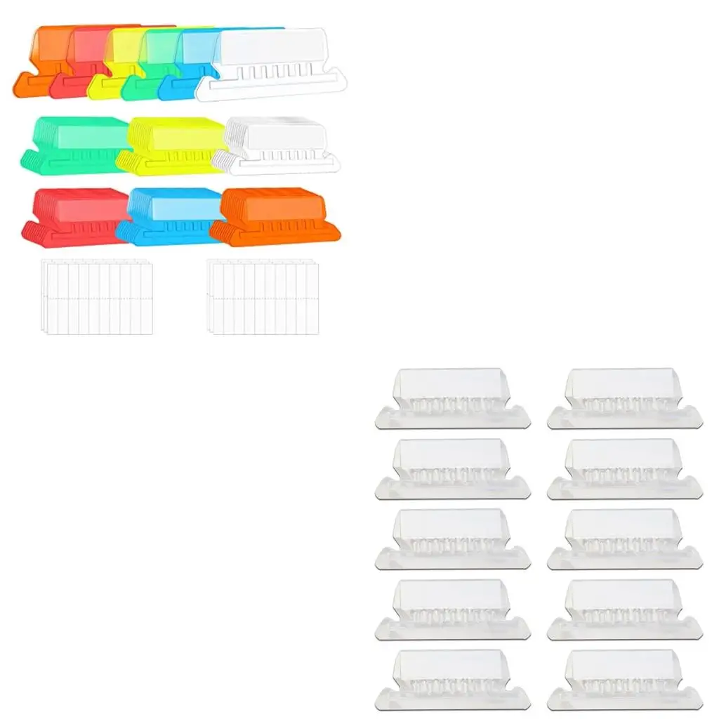 10PCS Clear Plastic File Folder Tabs and Inserts 2 Inches Hanging Folder Tabs
10PCS Clear Plastic File Folder Tabs and Inserts 2 Inches Hanging Folder Tabs