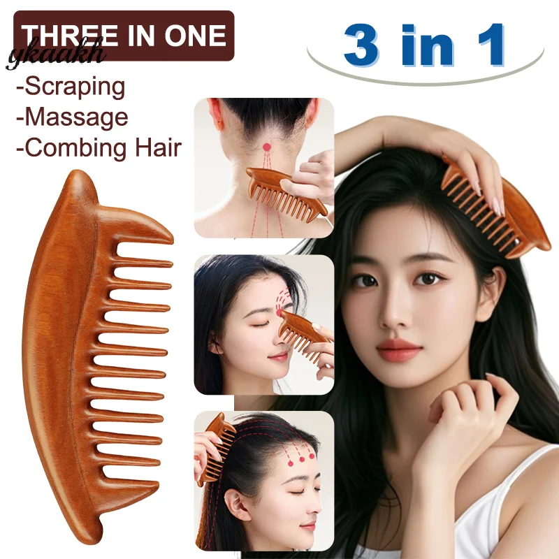 Dense Toothed Sandalwood Comb Scalp Meridian Massager Anti-static Natural Wooden Massage Comb For Luxurious Hair Care
Dense Toothed Sandalwood Comb Scalp Meridian Massager Anti-static Natural Wooden Massage Comb For Luxurious Hair Care
