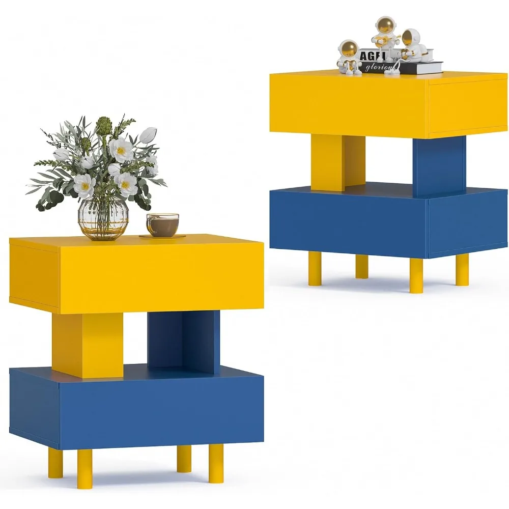 Nightstand Set of 2 Modern Nightstand End Side Table wih Large Storage Space Bedside Table for Bedroom, Living Room and Playroom
Nightstand Set of 2 Modern Nightstand End Side Table wih Large Storage Space Bedside Table for Bedroom, Living Room and Playroom