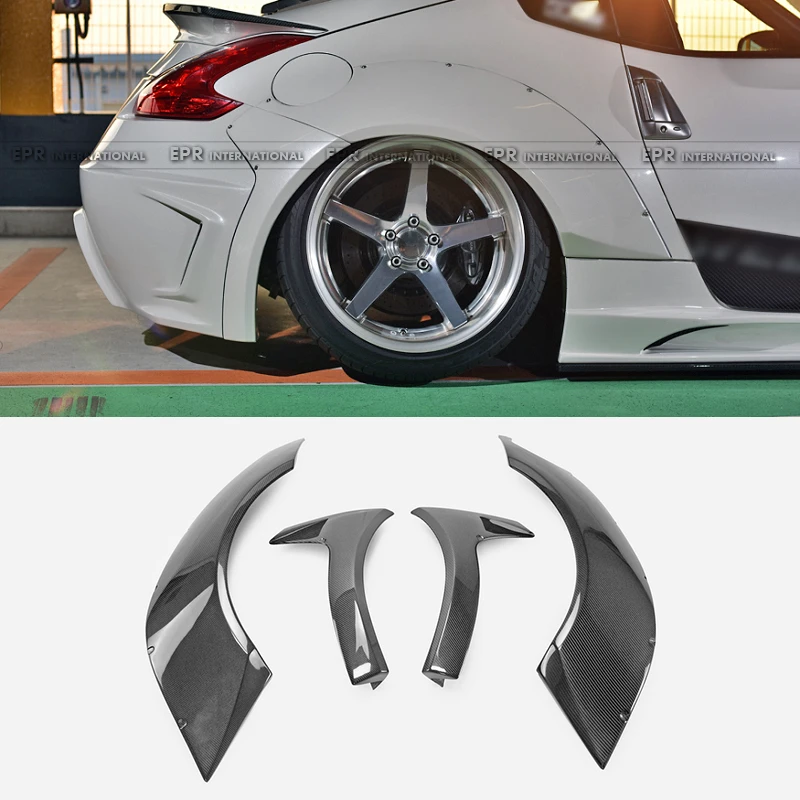 For 2009+ Nissan 370Z Z34 WBS +30mm Carbon Fiber Rear Fenders - Dry Carbon 2x2 Twill Widebody Kit
For 2009+ Nissan 370Z Z34 WBS +30mm Carbon Fiber Rear Fenders - Dry Carbon 2x2 Twill Widebody Kit